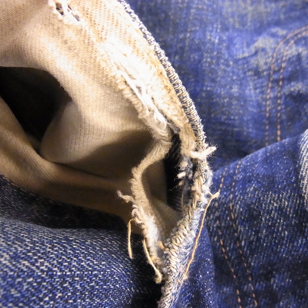 実際に弊社で買取させて頂いたDenime/ドゥニーム ボタンフライ デニムパンツ Lot 718/W33L36の画像 5枚目