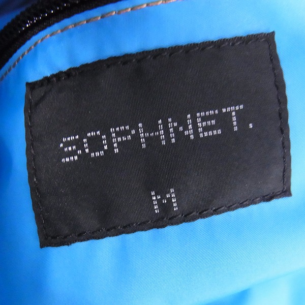 実際に弊社で買取させて頂いたSOPHNET/ソフネット クリスティー レザー切替 ダウンベスト SOPH-134101/Mの画像 4枚目