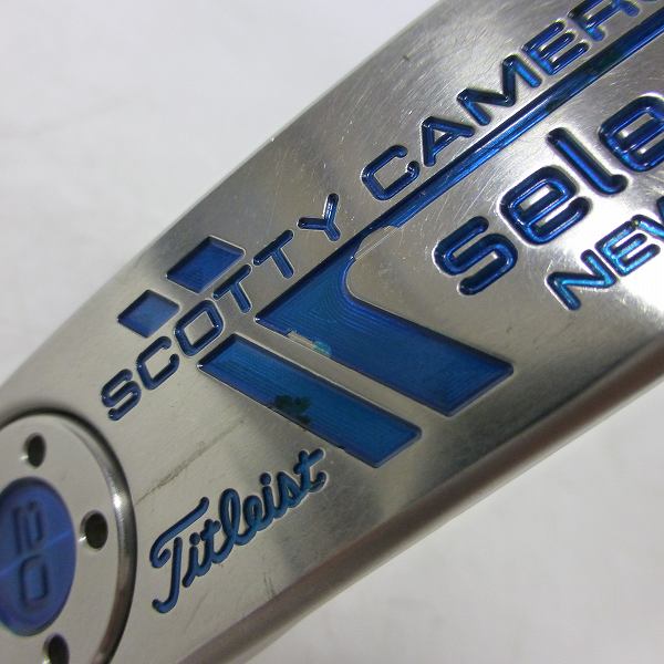 実際に弊社で買取させて頂いたSCOTTY CAMERON/スコッティ・キャメロン パター SELECT NEWPORT2 2014年モデル 31.25インチ ブルーカスタム Titleistの画像 8枚目