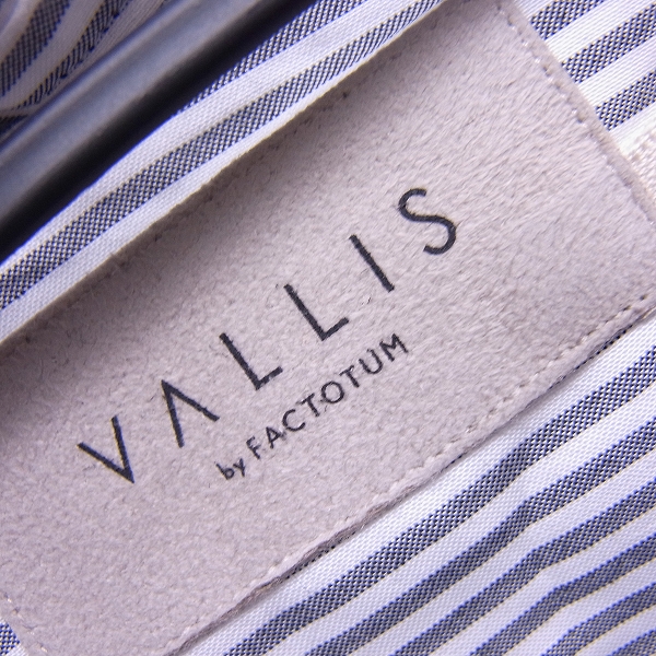実際に弊社で買取させて頂いたVALLIS by FACTOTUM/ヴァリス バイ ファクトタム 長袖 ストライプ シャツ/44の画像 2枚目