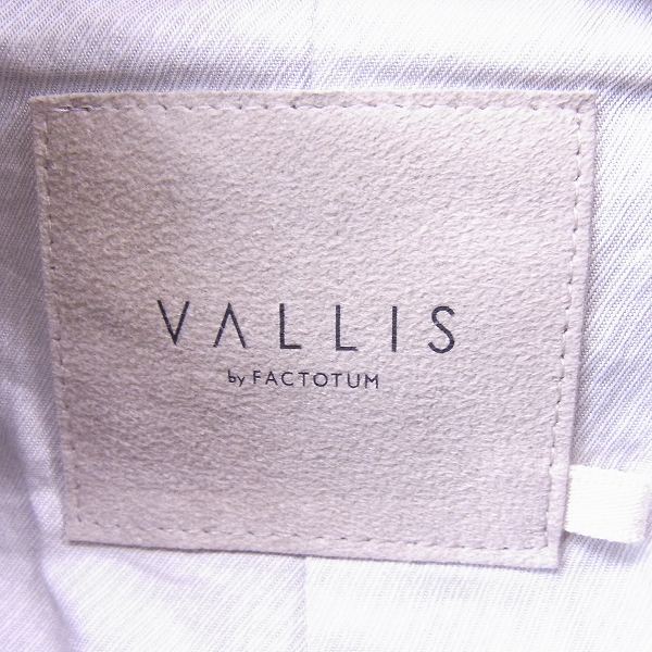実際に弊社で買取させて頂いたVALLIS by FACTOTUM/ヴァリスバイファクトタム コート/ジャケット/48の画像 2枚目