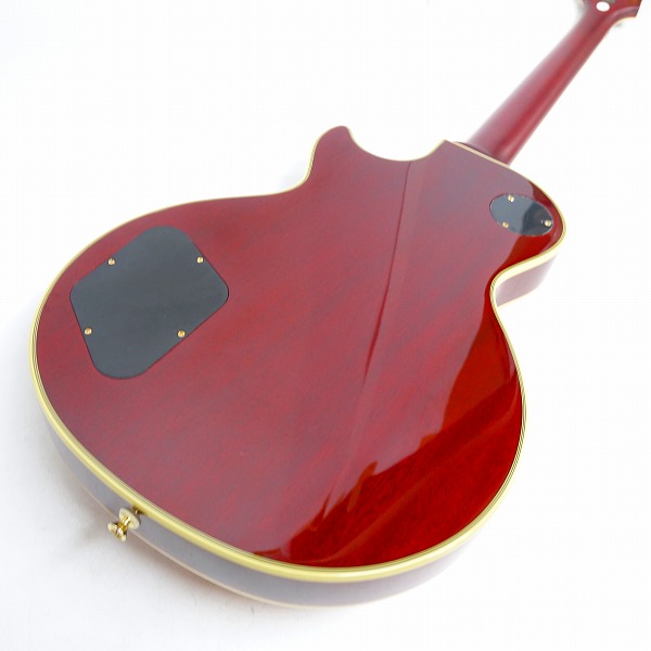 実際に弊社で買取させて頂いた★Epiphone/エピフォン Les Paul Custom Prophecy Plus Heritage Cherry Sunburst エレキギター ハードケース付の画像 8枚目