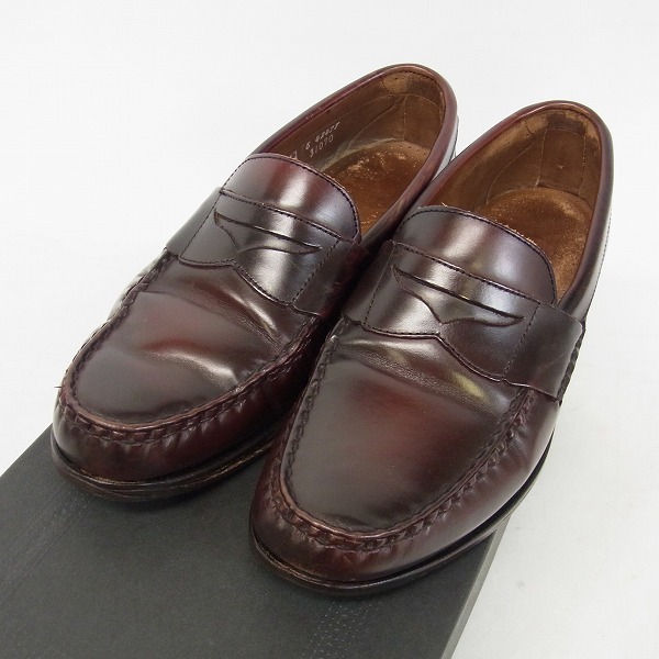 実際に弊社で買取させて頂いた【観賞用】Allen Edmonds/アレンエドモンズ 42477 WALDEN PENNY LOAFERS BURGUNDY ペニーローファー/7E