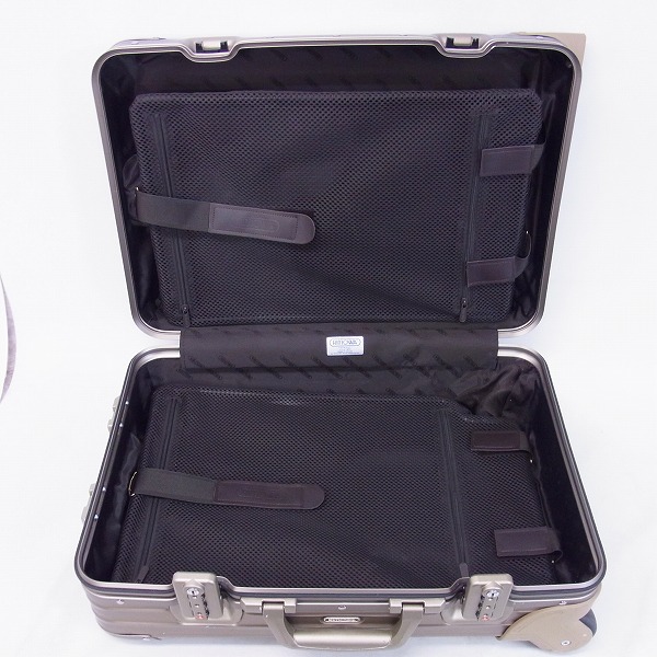 実際に弊社で買取させて頂いたRIMOWA/リモワ TOPAS/トパーズ CABIN TROLLEY 2輪 キャリーケース 32L/920.52の画像 2枚目