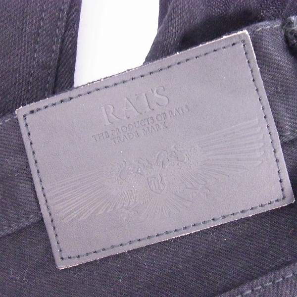 実際に弊社で買取させて頂いたRATS/ラッツ 17AW ナロー6ポケット ブラックデニム カーゴパンツ 17’RD-0810/Sの画像 2枚目