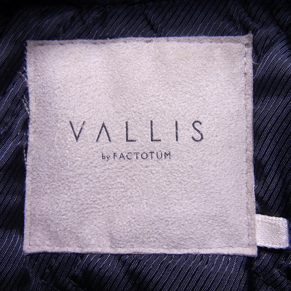 実際に弊社で買取させて頂いたVALLIS by FACTOTUM/ヴァリスバイファクトタム レザー ダブル ライダース/ジャケット/46の画像 3枚目
