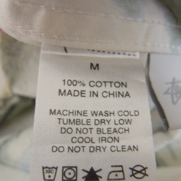実際に弊社で買取させて頂いたSTUSSY×Hoffman California Fabrics China World Tribe 半袖シャツ/Mの画像 3枚目