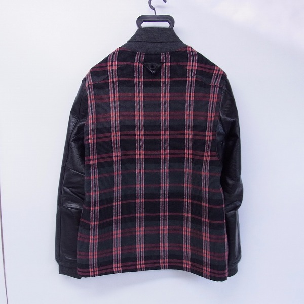 実際に弊社で買取させて頂いたhite Mountaineering/ホワイトマウンテニアリング チェック柄 ウールツイード スタジャン/1の画像 1枚目
