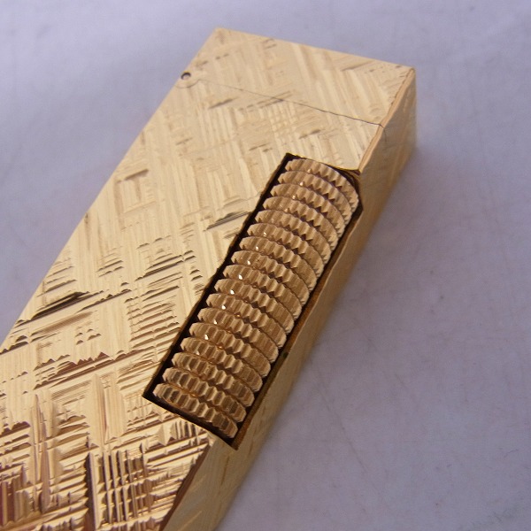 実際に弊社で買取させて頂いたdunhill/ダンヒル ロゴ入り ローラガスライター ゴールドの画像 4枚目