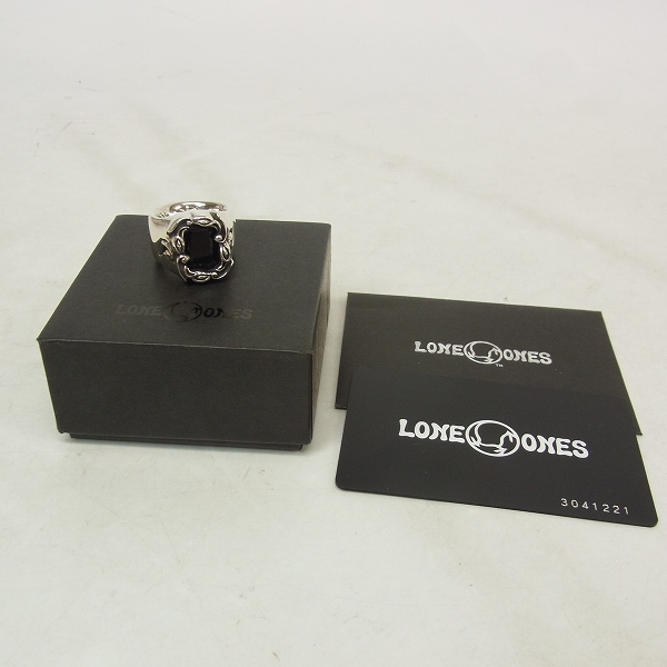 実際に弊社で買取させて頂いた【ギャラ付】LONE ONES/ロンワンズ Wind Rose with Black Onix/ウィンドローズ オニキス リング 14.5号の画像 9枚目