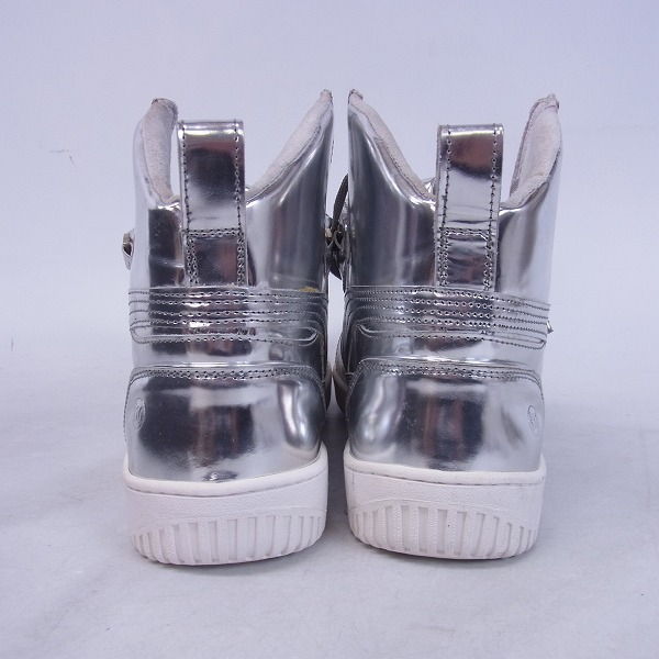 実際に弊社で買取させて頂いたPUMA×NEIL BARRETT/プーマ×ニールバレット コラボ ハイカットスニーカー シルバー 346013-04/27.0の画像 1枚目