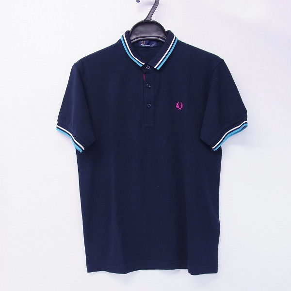 実際に弊社で買取させて頂いたFRED PERRY/フレッドペリー 半袖ポロシャツ ネイビー/M