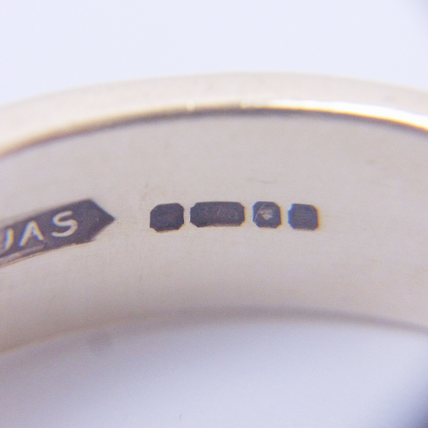 実際に弊社で買取させて頂いたCRAZY PIG/クレイジーピッグ TWO SKULLS TUDOR RING/2スカルチューダーリング 9K/総重量13.5g /17.5号の画像 8枚目