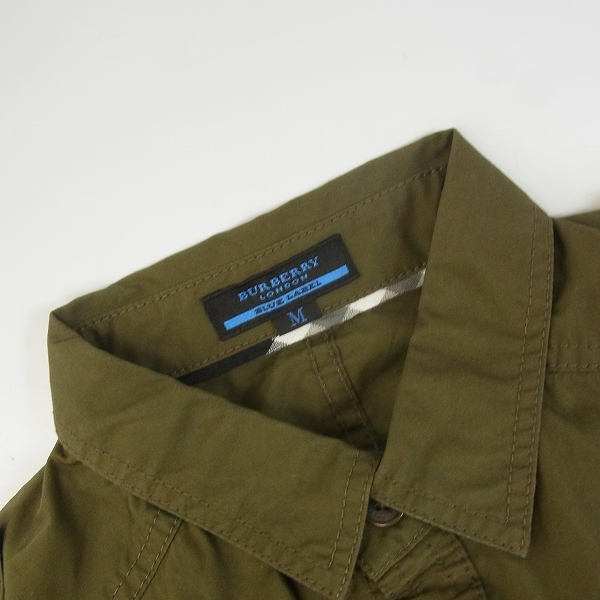 実際に弊社で買取させて頂いたBURBERRY BLUE LABEL/バーバリーブルーレーベル 長袖ミリタリーシャツ/Mの画像 4枚目