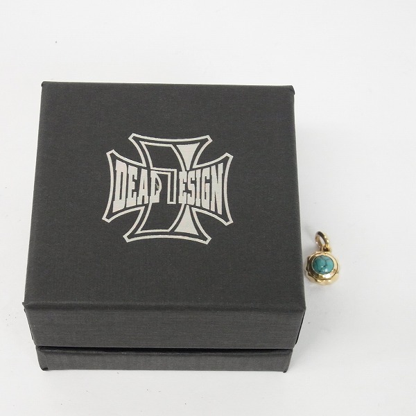 実際に弊社で買取させて頂いたDEAL LTD/ディールエルティーディー DEAL DESIGN K10 ターコイズ ペンダントトップの画像 4枚目