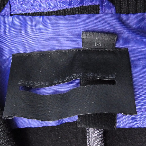 実際に弊社で買取させて頂いたDIESEL BLACK GOLD/ディーゼルブラックゴールド ブルゾン ブラック/Mの画像 2枚目