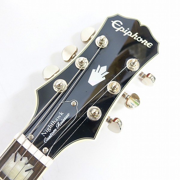 実際に弊社で買取させて頂いた★【型番不明】Epiphone/エピフォン Nighthawk/ナイトホーク Custom Reissue ソフトケース付きの画像 1枚目