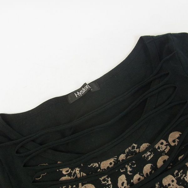 実際に弊社で買取させて頂いたHYSTERICS/ヒステリックス ダメージ加工スカルプリント 半袖Tシャツ Fの画像 5枚目