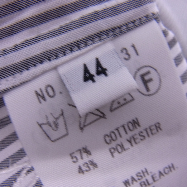 実際に弊社で買取させて頂いたVALLIS by FACTOTUM/ヴァリス バイ ファクトタム 長袖 ストライプ シャツ/44の画像 3枚目