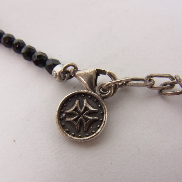 実際に弊社で買取させて頂いたDEAL DESIGN/ディールデザイン K10フェザートップ付き ターコイズビーズネックレスの画像 1枚目