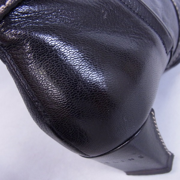 実際に弊社で買取させて頂いたCELINE/セリーヌ レザー ロングブーツ 36.5の画像 6枚目