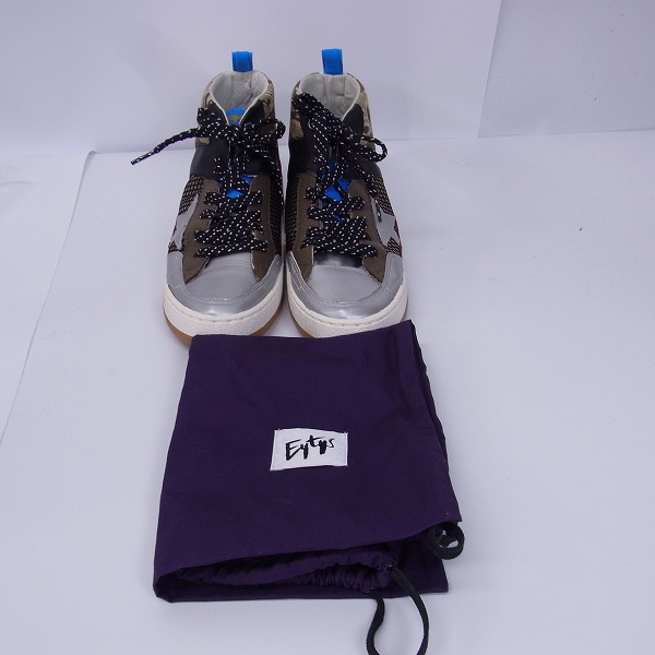 実際に弊社で買取させて頂いたGOLDEN GOOSE/ゴールデングース レザースニーカー NOAH/迷彩 40の画像 7枚目