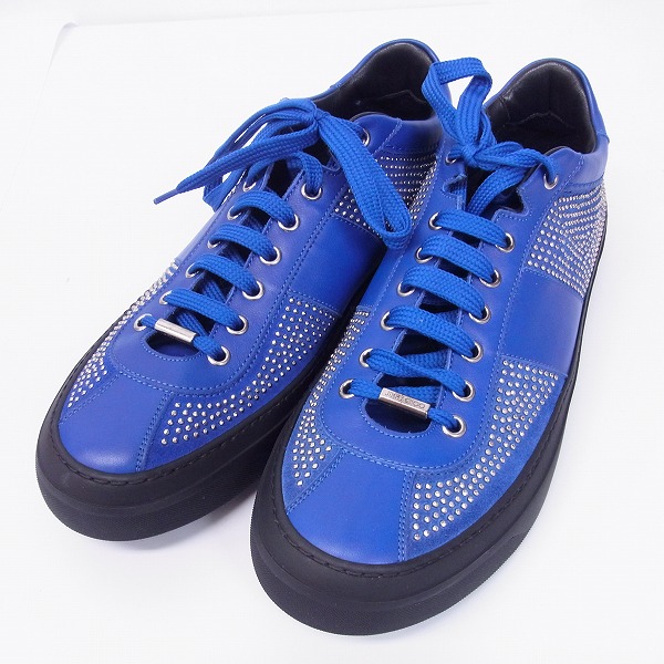 実際に弊社で買取させて頂いたJIMMY CHOO/ジミーチュウ マイクロスタッズ スニーカー ブルー/43