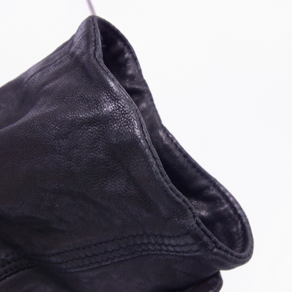 実際に弊社で買取させて頂いたDIESEL BLACK GOLD/ディーゼルブラックゴールド ラムレザーダブルライダース/Mの画像 6枚目