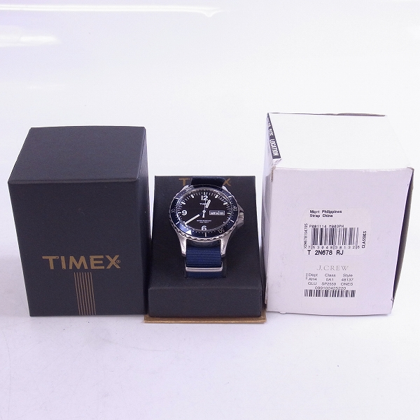 実際に弊社で買取させて頂いたTIMEX×J.CREW/タイメックス×ジェイクルー コラボ クオーツ 腕時計 T2N678/48137の画像 6枚目