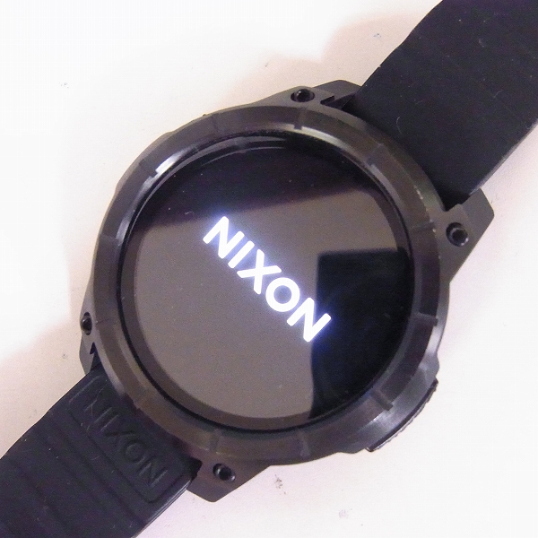 実際に弊社で買取させて頂いたNIXON/ニクソン The Mission/ミッション スマートウォッチ オールブラック A1167-001 の画像 7枚目