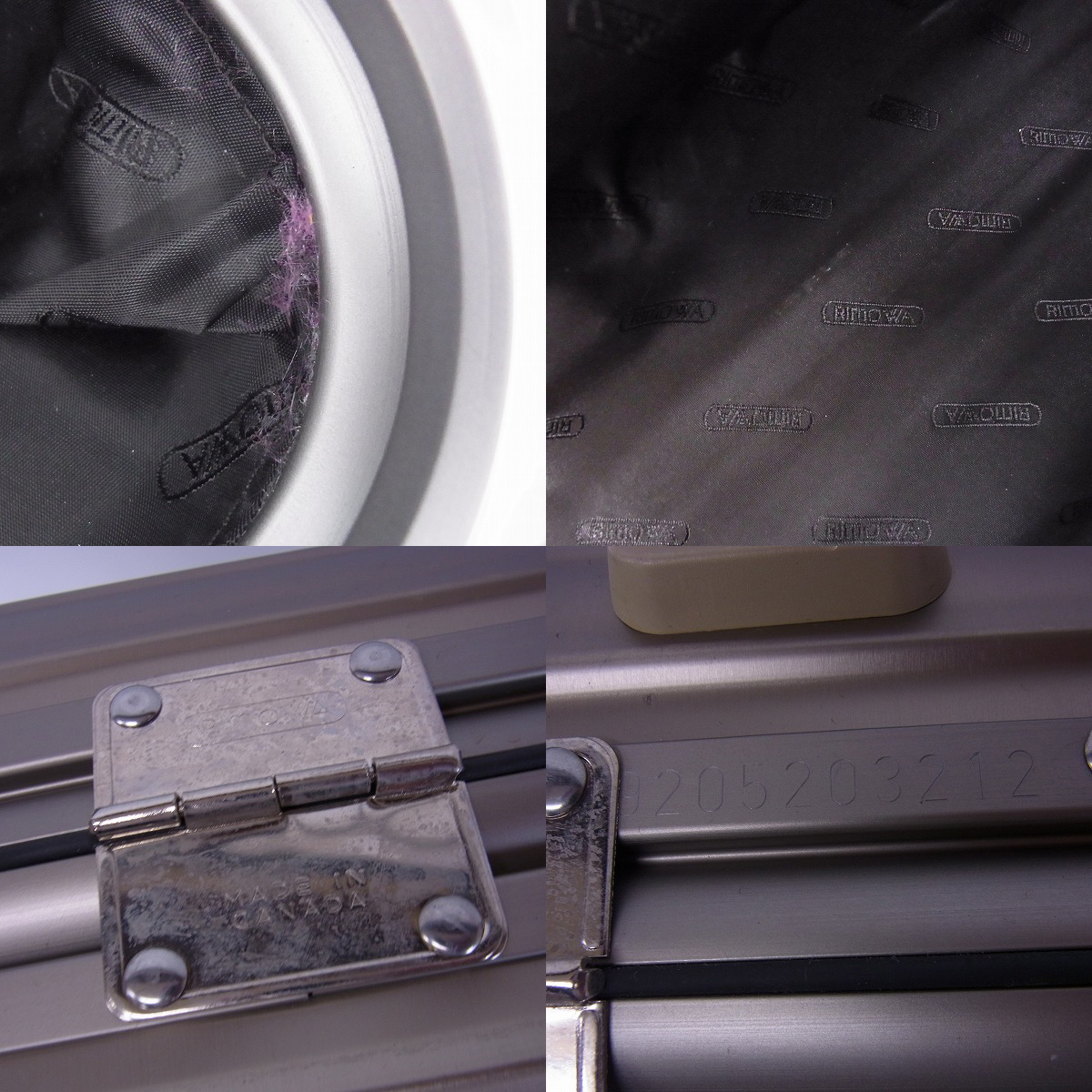 実際に弊社で買取させて頂いたRIMOWA/リモワ TOPAS/トパーズ CABIN TROLLEY 2輪 キャリーケース 32L/920.52の画像 5枚目