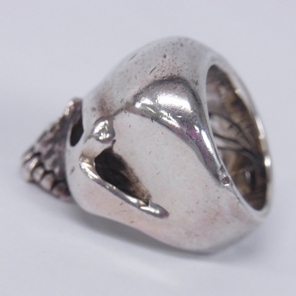 実際に弊社で買取させて頂いた【ギャランティ有】CRAZY PIG/クレイジーピッグ エビルスカルリング/EVIL SKULL 13.5号の画像 2枚目