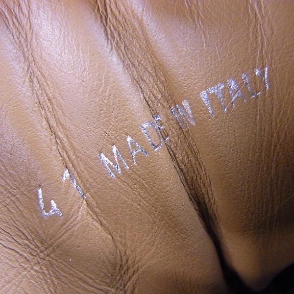 実際に弊社で買取させて頂いたJimmy Choo/ジミーチュウ スタースタッズ付 レザー ハイカット スニーカー/41の画像 5枚目