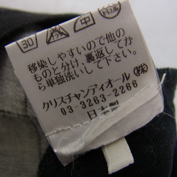 実際に弊社で買取させて頂いたDIOR HOMME/ディオールオム ブラックデニム 7H3110530184/32の画像 5枚目