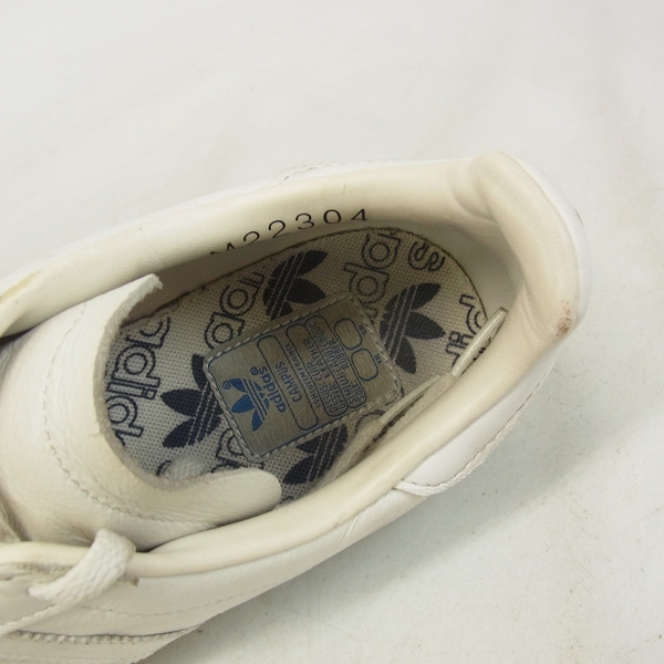 実際に弊社で買取させて頂いたadidas/アディダス×EDIFICE ORIGINALS SS 80S & CP 80S WHITE/M22304/8.5の画像 4枚目