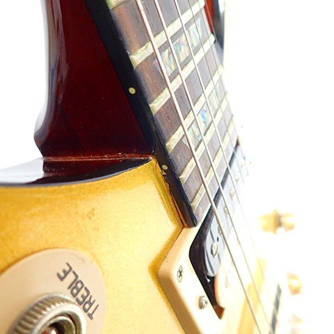 実際に弊社で買取させて頂いた★Epiphone/エピフォン B'z 松本孝弘 Tak Matsumoto DC Standard GoldTop 専用ハードケース付 エレキギターの画像 7枚目