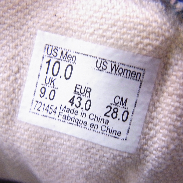 実際に弊社で買取させて頂いたVANS/バンズ オールドスクール デニム スニーカー 721454/28の画像 5枚目