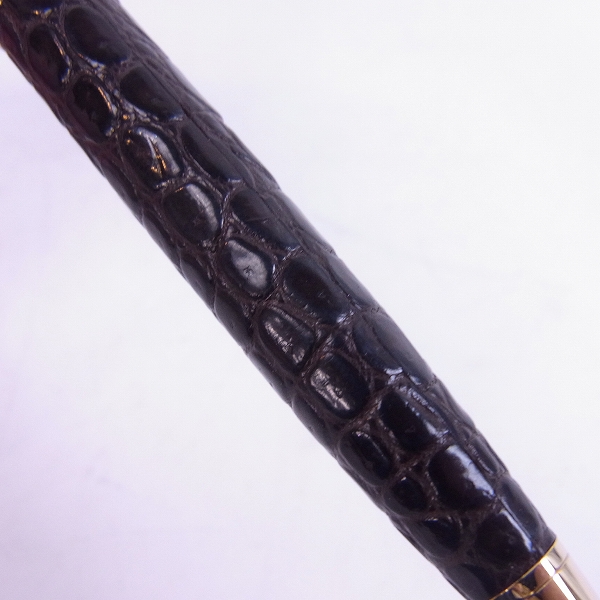 実際に弊社で買取させて頂いたCartier/カルティエ ゴドロンデコール クロコ革巻き ボールペン ST170133 888本限定の画像 1枚目
