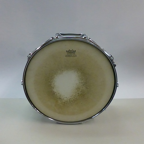 実際に弊社で買取させて頂いた【型番不明】Pearl/パール Steel Shell スネアドラム 14x6.5インチの画像 7枚目