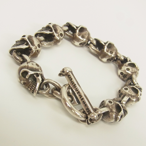 実際に弊社で買取させて頂いたGabor/ガボール ALL SKULL LINK BRACELET/オールスカルリンクブレスレット 8リンク