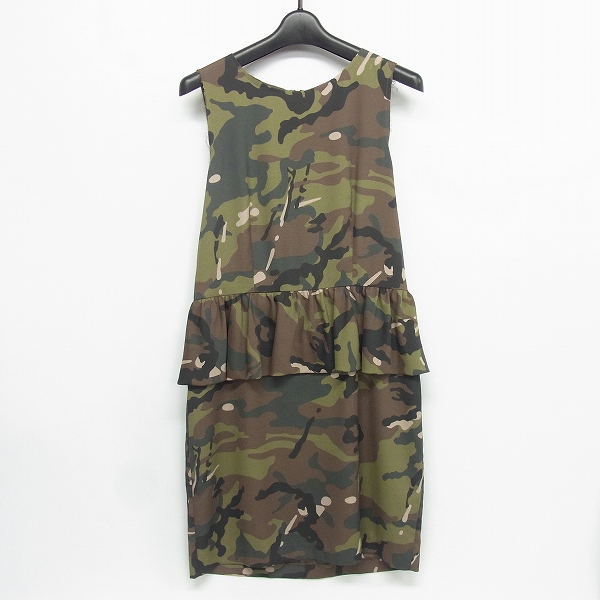 実際に弊社で買取させて頂いた【未使用】HYSTERICS/ヒステリックス カモフラ/迷彩 ノースリーブワンピース/FREE