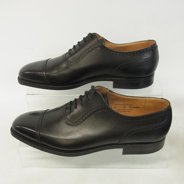 実際に弊社で買取させて頂いた CROCKETT&JONES/クロケット＆ジョーンズ WESTBOURNE/ウエストボーン レザー シューズ 5152-1015-30/9Eの画像 3枚目