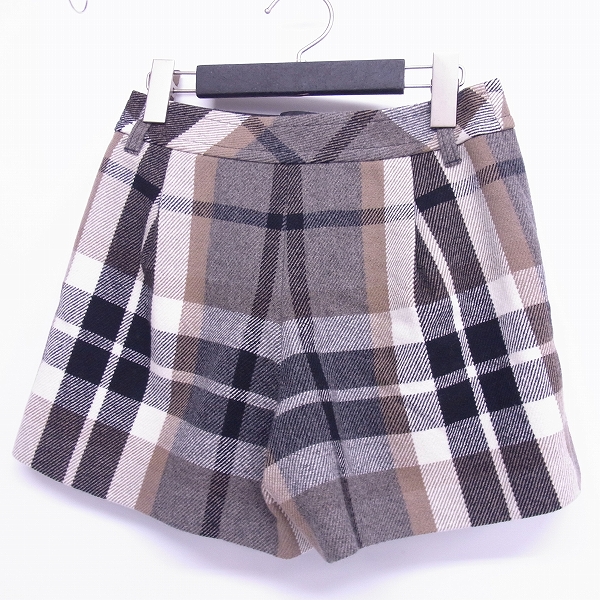 実際に弊社で買取させて頂いたBURBERRY BLUE LABEL/バーバリー ブルーレーベル ホースマーク刺繍 チェック キュロット E1R28-423-09/34の画像 1枚目