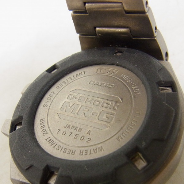 実際に弊社で買取させて頂いたG-SHOCK/G-ショック MR-G/アナログ フルメタル MRG-120T-1A【動作未確認】 の画像 3枚目