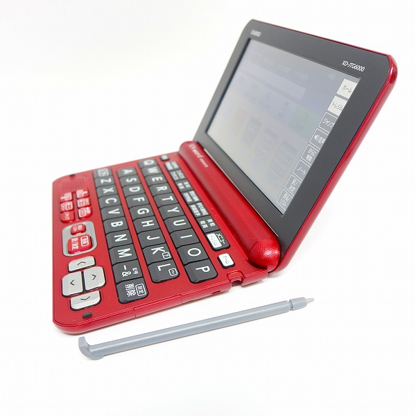 実際に弊社で買取させて頂いた【動作確認済み】CASIO/カシオ EX-word DATEPLUS10 XD-JTG6000 RD 電子辞書 メモリーカード無しの画像 3枚目