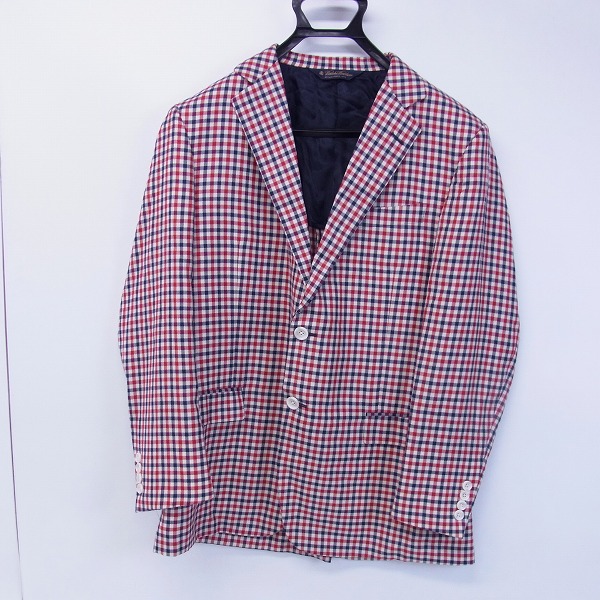 実際に弊社で買取させて頂いたBrooks Brothers/ブルックスブラザーズ チェック柄 テーラード ジャケット/40